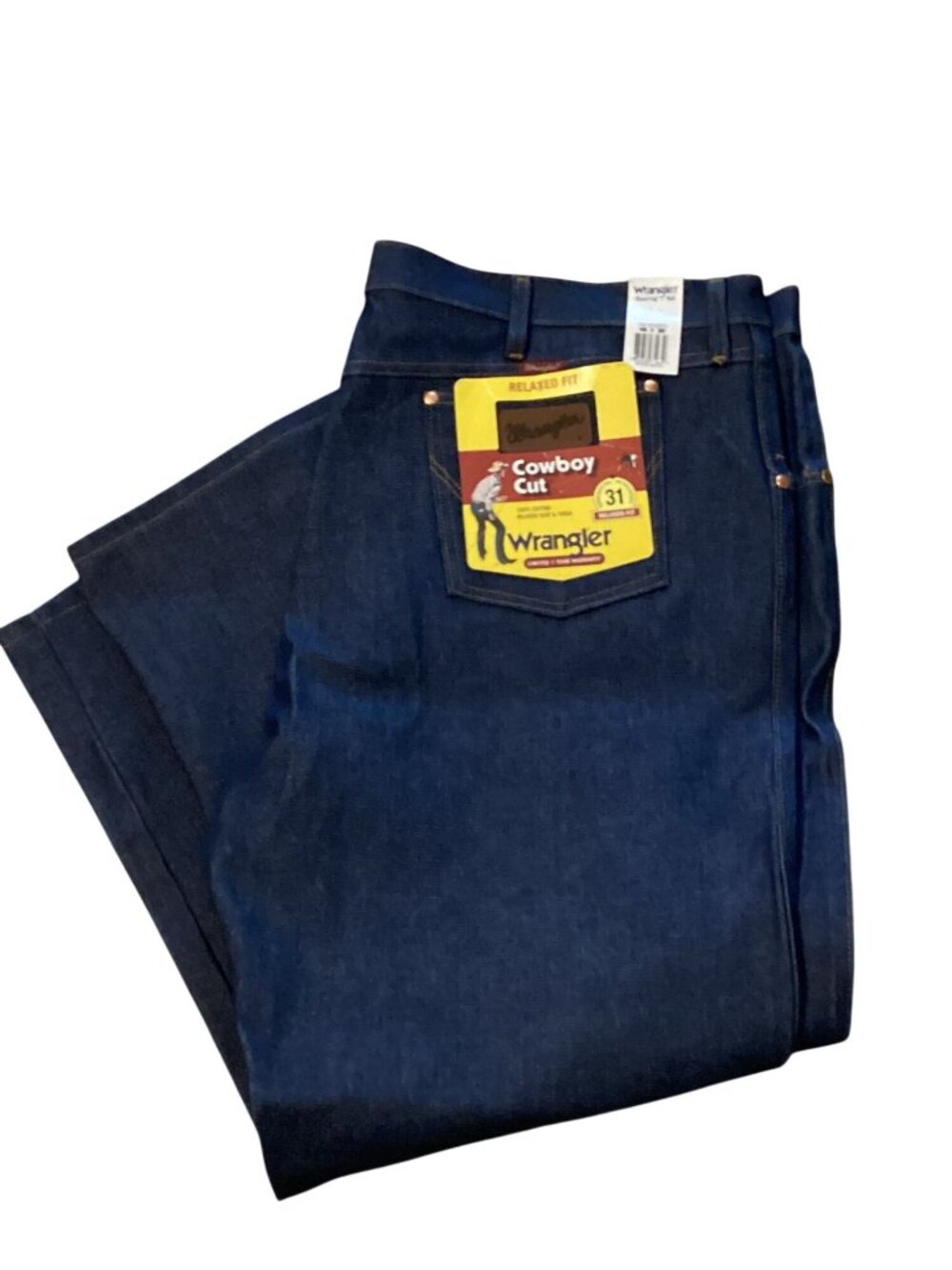 Wrangler Men's Cowboy Cut Relaxed Fit Straight 100% Cotton Size 46X30 NWTs